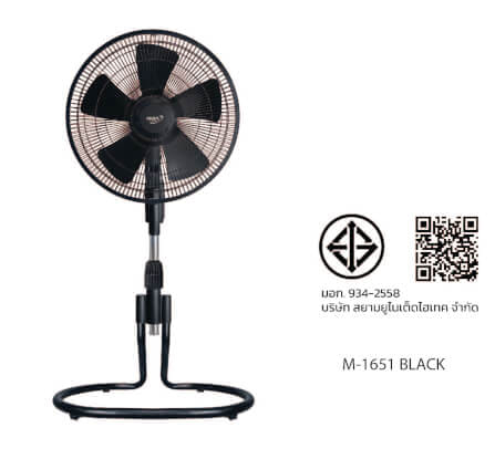 พัดลมตั้งพื้น 16 นิ้ว MIRA M-1651 BLACK_2